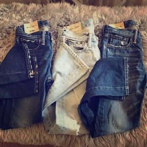 3 jeans, Abercrombie and Fitch boys size12